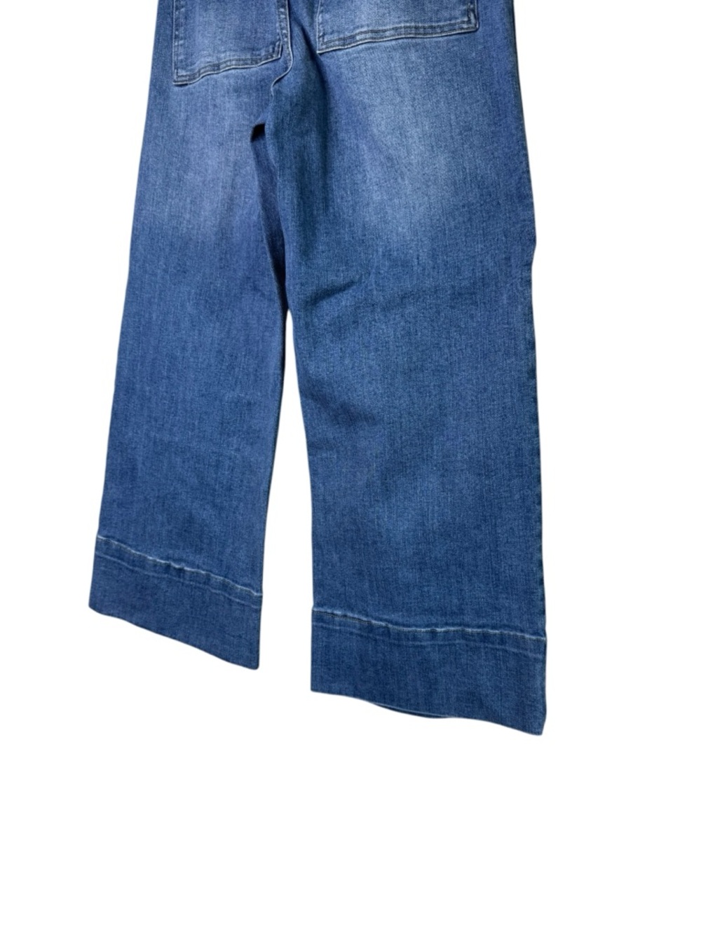 Oat New York Sailor Medium Wash Wide Leg Ankle Jeans High Rise Boho Classic - Picture 6 of 9